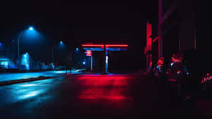 Neonbyen baggrund