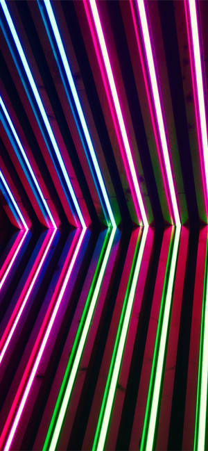 Neonlilla Iphone Rørlys — Samsung S23 Ultra Wallpapers