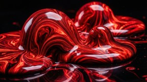 Abstrakt neonrødt marmoreret mønster til dynamisk baggrund. — Neon rød Wallpapers