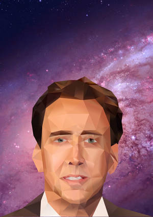 Nicolas Cage Fanart baggrund — Oppo Pad 4 Pro Wallpapers