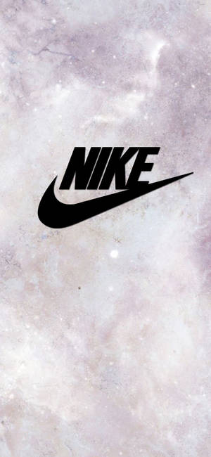 Nike Girl logo på måneoverflade tapet — iPhone 17 Wallpapers