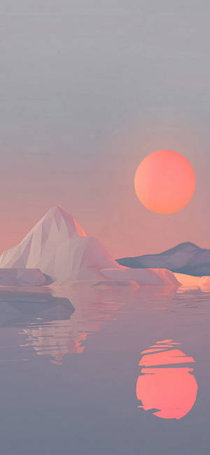 Note 10 Plus Sneklædt Solnedgang baggrund — iPhone 16 Pro Wallpapers