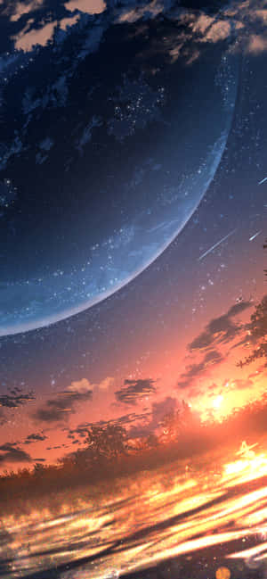 Anime Solnedgang Iphone — Vivo V70 Lite Wallpapers