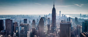 Ultrawide New York Cityscape tapet.