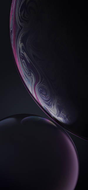 Marmoreret mørkelilla abstrakte bobler iPhone XR wallpaper — iPhone Xr Wallpapers