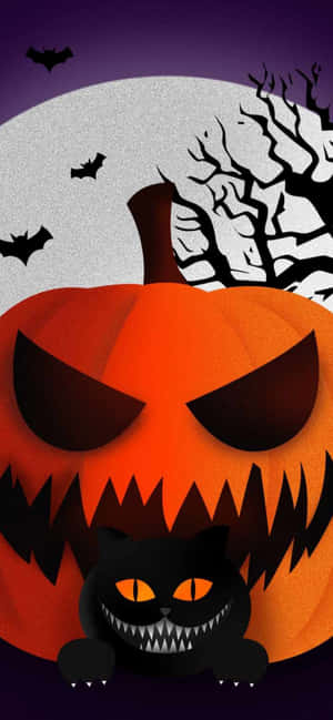Nyd de uhyggelige Halloween-vidundere med denne skræmmende iPhone-baggrund! — Galaxy C55 Wallpapers