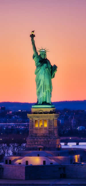 Iphone Xs Ny City Baggrund — Samsung Galaxy S20 Wallpapers