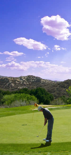 Iphone X golfbanebaggrund — Nothing Phone (4a) Wallpapers