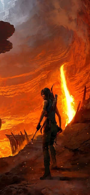 Iphone X Shadow Of The Tomb Raider Baggrund — Nothing Phone (3a) Pro Wallpapers