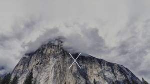 Bjerg i Yosemite Macbook tapet
