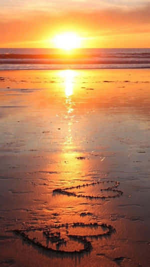 Strand solnedgang baggrund — Strandsolnedgang Wallpapers
