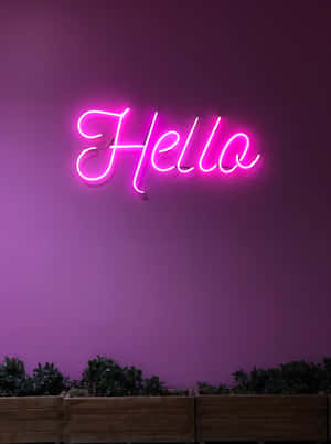 Lilla neonbaggrund — iPad Pro 12.9 Wallpapers