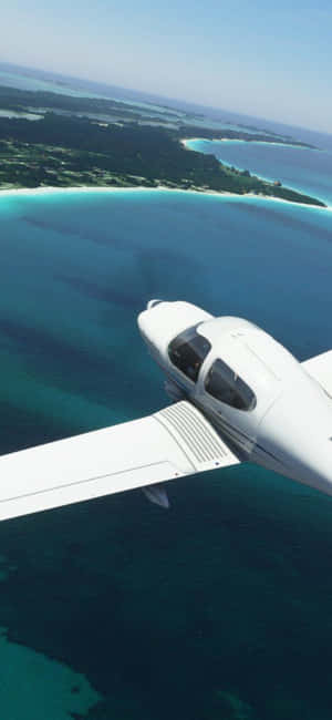 iPhone Xs Microsoft Flight Simulator baggrund — Galaxy S22 Ultra Wallpapers