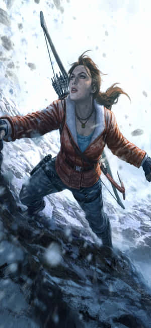 Iphone Xs Max Rise Of The Tomb Raider Baggrund — Galaxy A54 Wallpapers