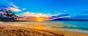 Billeder af solnedgang ved stranden — Strandsolnedgang Wallpapers