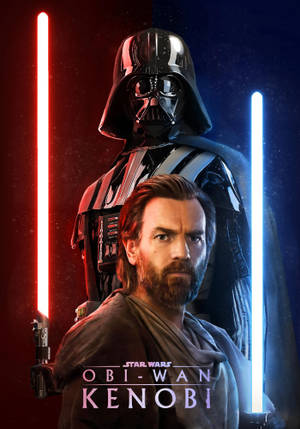 Obi Wan Kenobi rød og blå wallpaper — IQOO Pad Wallpapers