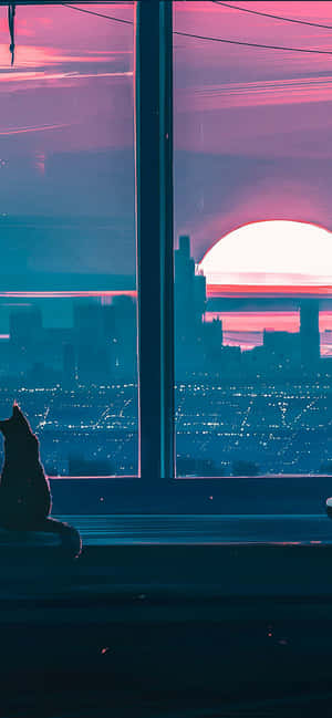 Anime Solnedgang iPhone — Oppo Find X9 Wallpapers