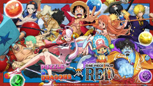One Piece Film Red Puzzle Og Drager Crossover — Anime Wallpapers