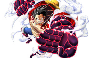 One Piece Skrivebordsbaggrund Luffy Gear 4 — One piece skrivebord Wallpapers