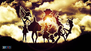 One Piece Skrivebords Silhuetter Galakse — One piece skrivebord Wallpapers
