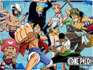 One Piece Skrivebordsfigurer Kampstilling