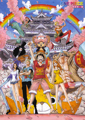 One Piece Telefon Stråhattene med Tempel — One piece telefon Wallpapers