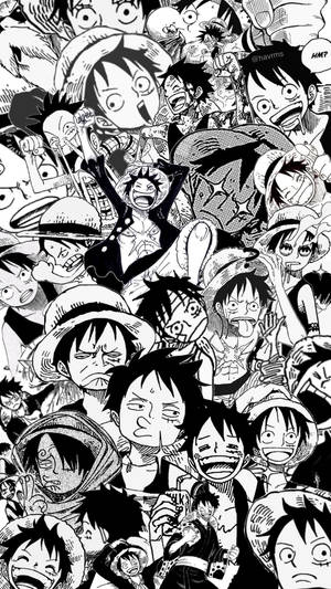 One Piece Telefon Luffy Manga Collage — One piece telefon Wallpapers