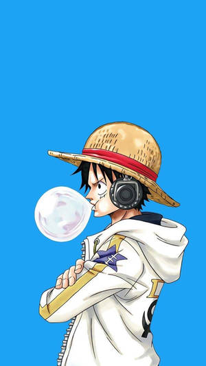One Piece Telefon Luffy der puster tyggegummi — One piece telefon Wallpapers