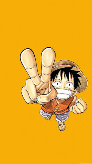 One Piece Telefon Luffy Fredstegn — One piece telefon Wallpapers
