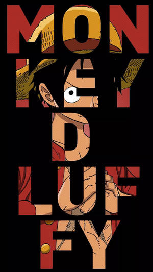One Piece Telefon Luffy Tekstkunst — One piece telefon Wallpapers