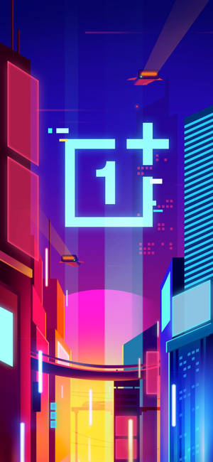 Tapet med Oneplus City Lights Art — iPhone 18 Pro Max Wallpapers