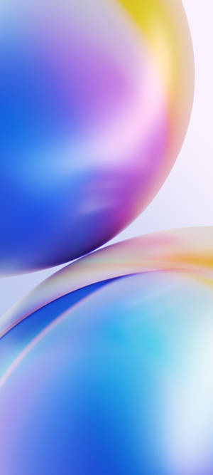 Oneplus Iridiserende Kugler baggrund