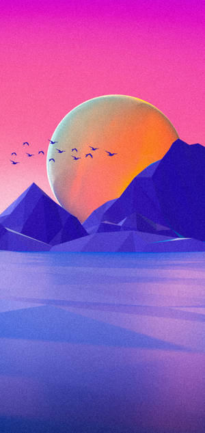 Oneplus Pink Sunset wallpaper — iPhone 15 Pro Wallpapers