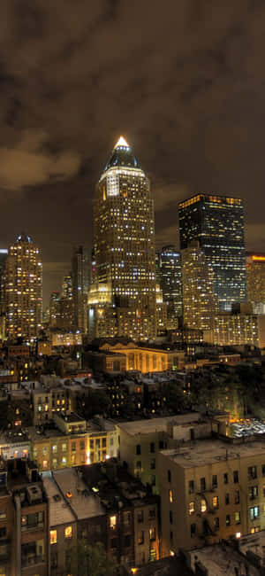 Iphone Xs Ny City baggrund — Samsung S23 Ultra Wallpapers