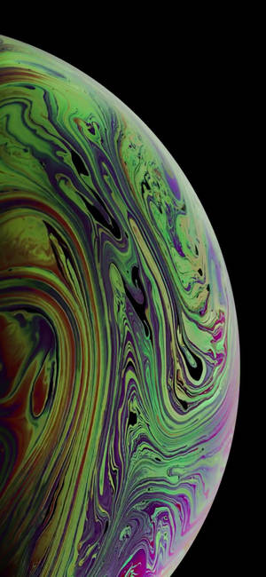 Smukt levende tapet af planet i rummet — iPhone 18 Wallpapers