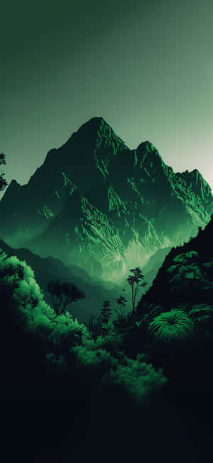 Grøn æstetisk baggrund — iPhone 13 Pro Max Wallpapers
