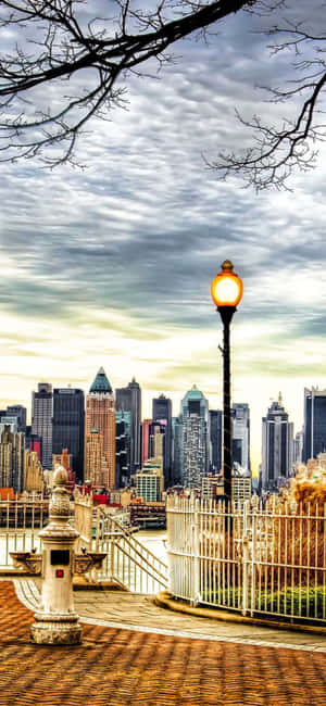 Iphone Xs Ny City Baggrund — Galaxy Note Wallpapers