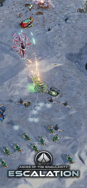 Iphone X Ashes Of The Singularity Escalation Baggrund — iPhone 15 Wallpapers