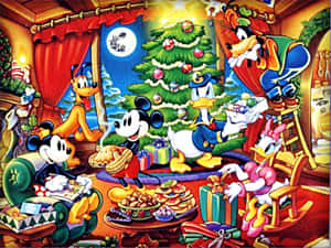 Oplev magien ved en Disney-jul — Disney jul Wallpapers