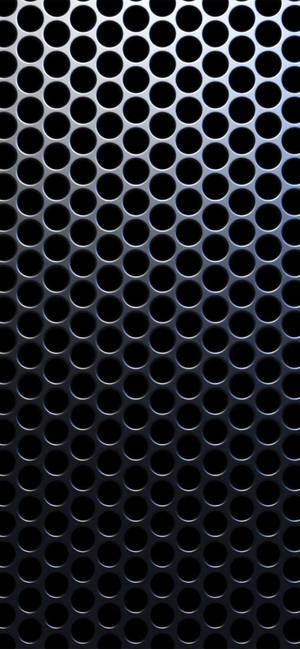 Perforeret sølvmetalmønster iPhone XR-baggrund — iPhone Xr Wallpapers