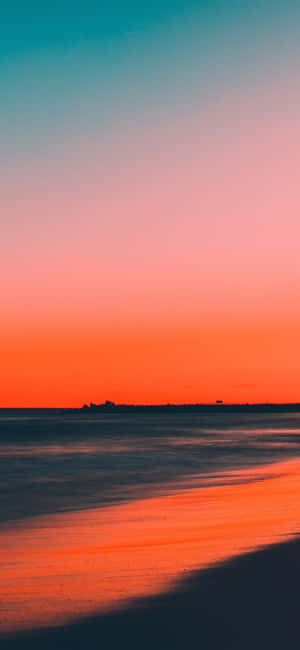 Solnedgangsstrand iPhone — Galaxy A17 Wallpapers