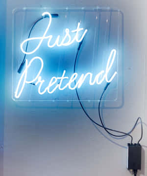 Neongrønne æstetiske billeder — Neon blå æstetik Wallpapers