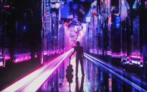 Neon City baggrund — Neon by Wallpapers