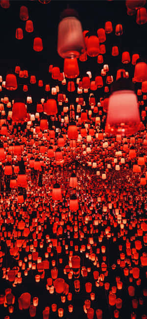 Oplyst lanterne, der lyser i natten — Nokia Wallpapers