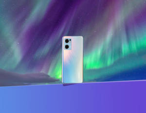 Oppo-smartphone mod nordlyset