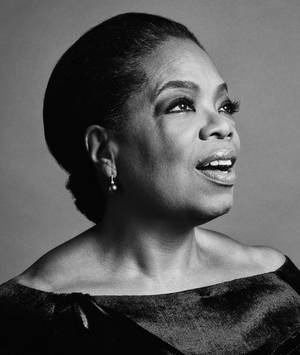 Oprah Winfrey Elegant Portræt baggrund — Galaxy Z Fold Wallpapers