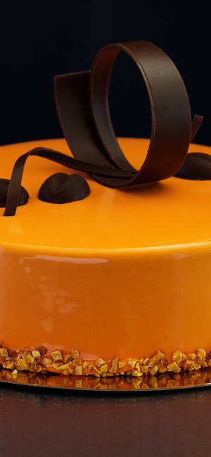Orange chokoladekage wallpaper — iPhone 13 Pro Max Wallpapers