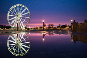 Pariserhjul ved solnedgang billede wallpaper — Twilight Wallpapers