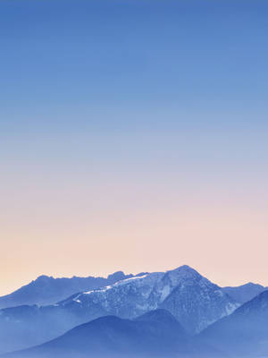 Pastel Horisont Over Bjerge iPad wallpaper