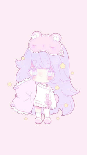 Pastel pink æstetisk anime — Sød animepige Wallpapers